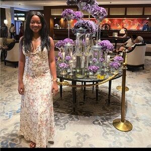 Pink Floral Max Dress